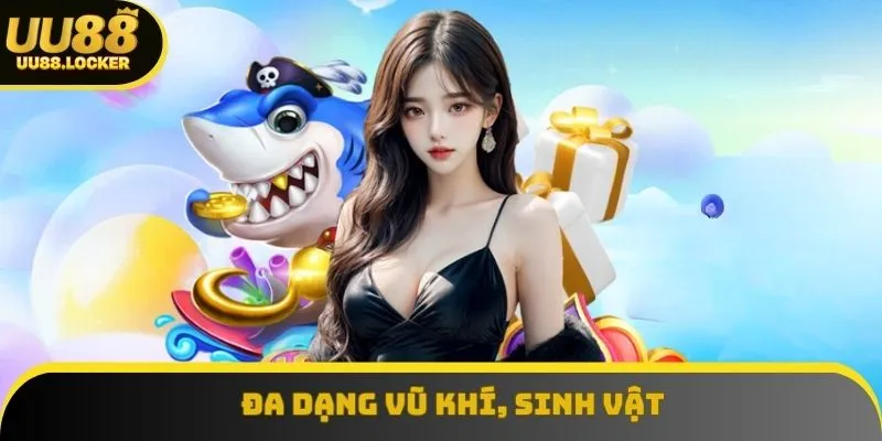 Game cung cấp đa dạng kho vũ khí cùng hệ thống sinh vật phong phú